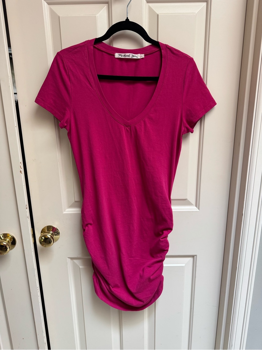 Michael Stars Ruched Bodycon Dress